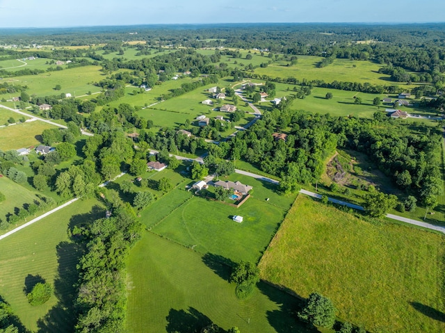 1035 Scenic View Rd, Ozark, MO 65721 - aerial view of property and surrounding area with rural landscape