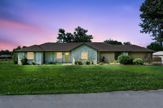 1035 Scenic View Rd, Ozark, MO 65721 - ranch-style house featuring a front yard