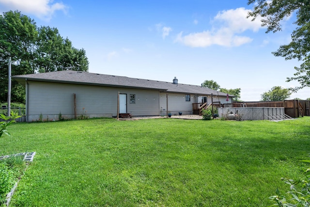1035 Scenic View Rd, Ozark, MO 65721 - rear view of property with entry steps and a wooden deck