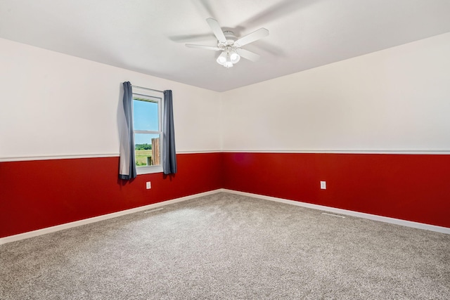 1035 Scenic View Rd, Ozark, MO 65721 - carpeted empty room with a ceiling fan and baseboards