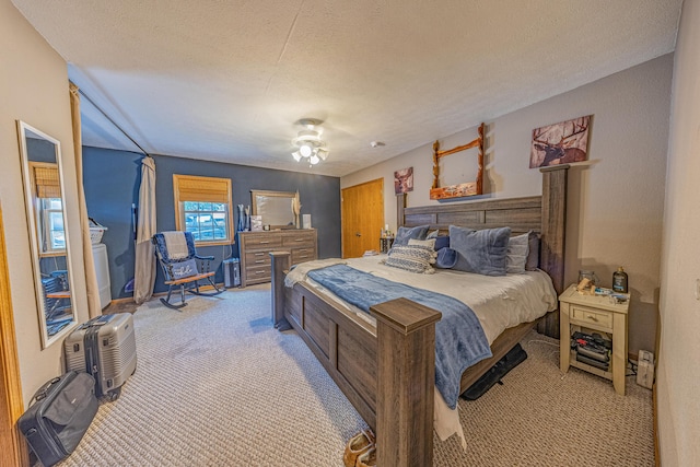 26015 County Road 262, Hermitage, MO 65668 - bedroom featuring light colored carpet and a textured ceiling