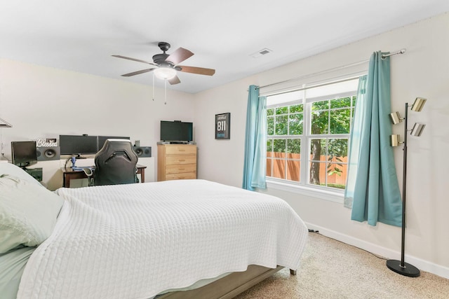 1865 Morningside Falls Blvd, Blue Eye, MO 65611 - carpeted bedroom featuring baseboards and ceiling fan