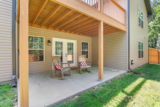 1865 Morningside Falls Blvd, Blue Eye, MO 65611 - view of patio with french doors