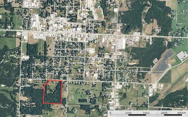 114 W Carman Rd, El Dorado Springs, MO 64744 - map of property location featuring property boundaries highlighted