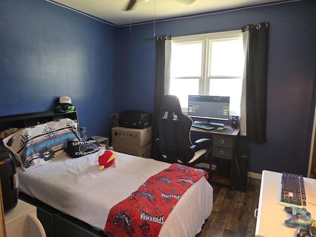 206 Ada St, Greenfield, MO 65661 - bedroom with dark wood-style floors