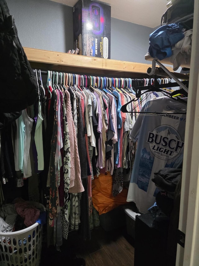 206 Ada St, Greenfield, MO 65661 - walk in closet featuring wood finished floors