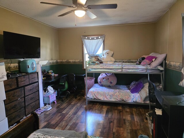 206 Ada St, Greenfield, MO 65661 - bedroom featuring wood-type flooring and ceiling fan