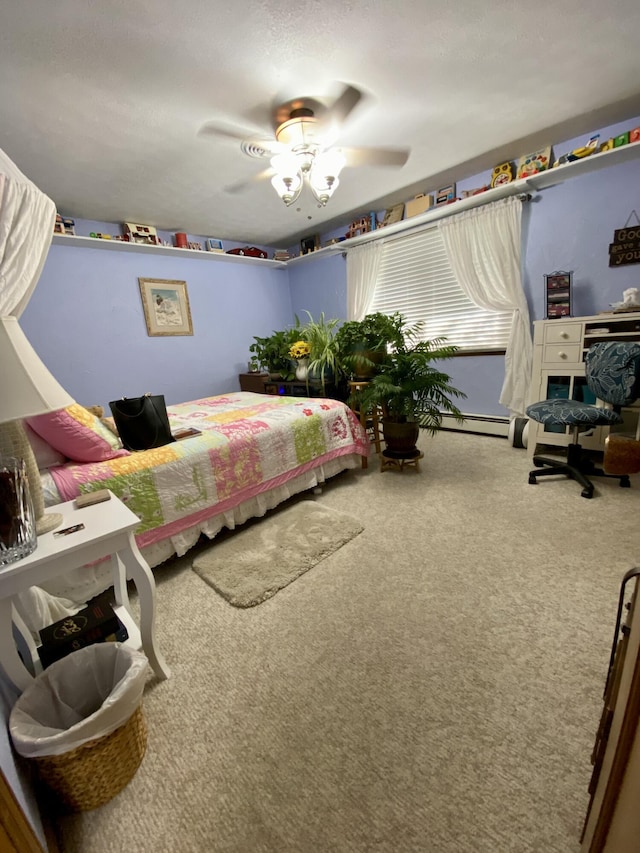 1605 S Park Ave, Aurora, MO 65605 - carpeted bedroom with a ceiling fan
