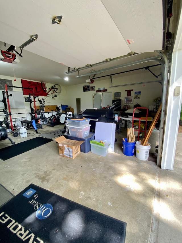 1605 S Park Ave, Aurora, MO 65605 - garage featuring a garage door opener