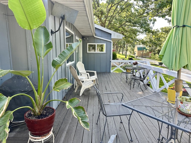 25795 Canyon Dr, Hermitage, MO 65668 - view of wooden deck