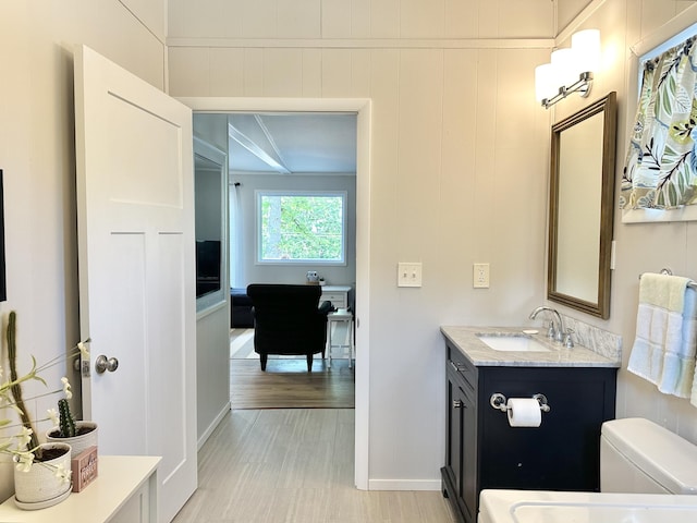 25795 Canyon Dr, Hermitage, MO 65668 - bathroom featuring vanity and a decorative wall