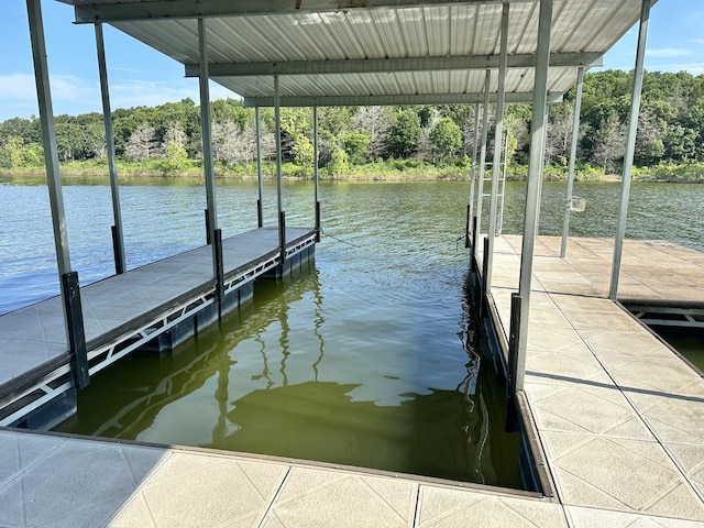 25795 Canyon Dr, Hermitage, MO 65668 - dock with a water view and view of scattered trees