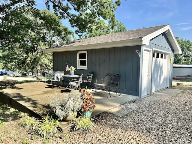 25795 Canyon Dr, Hermitage, MO 65668 - view of outdoor structure featuring outdoor dining area