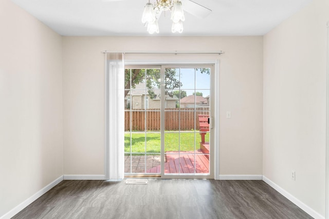 604 N Ellen St, Nixa, MO 65714 - unfurnished room with wood finished floors and baseboards