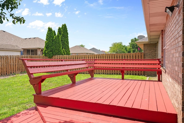 604 N Ellen St, Nixa, MO 65714 - wooden deck featuring a fenced backyard
