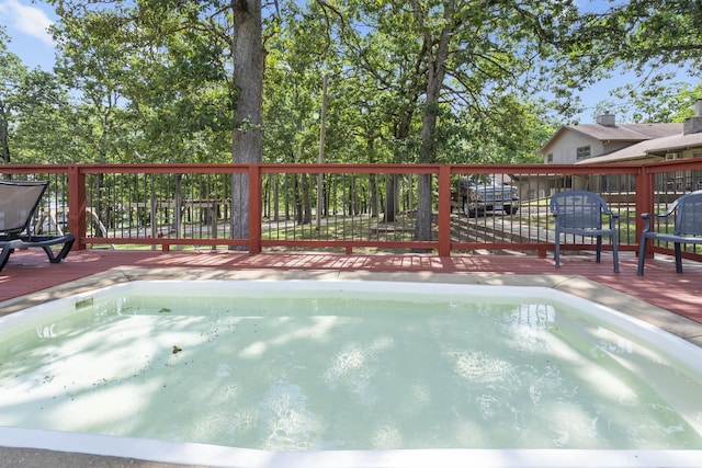 208 Jax Trl, Branson, MO 65616 - view of pool featuring a wooden deck