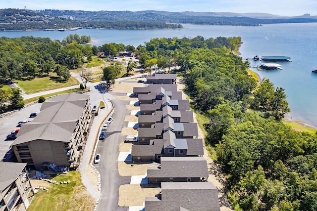 208 Jax Trl, Branson, MO 65616 - aerial perspective of suburban area with a water and mountain view