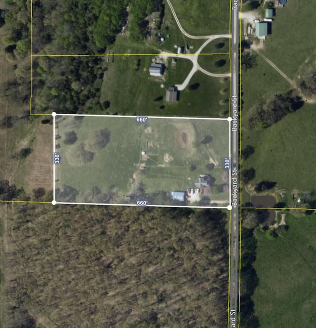 289 Backyard St, Crane, MO 65633 - map / location featuring property parcel outlined