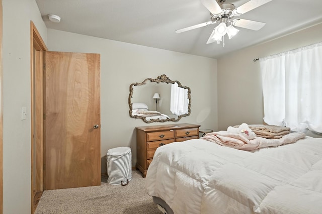 22562 Air Park Dr, Golden, MO 65658 - bedroom with light carpet and a ceiling fan