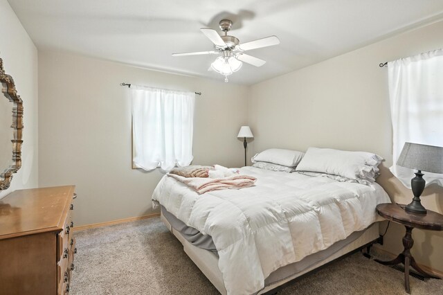 22562 Air Park Dr, Golden, MO 65658 - bedroom with carpet floors and a ceiling fan