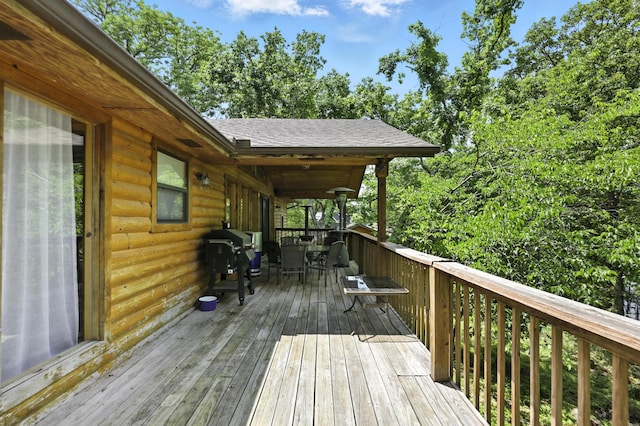 22562 Air Park Dr, Golden, MO 65658 - deck with a grill