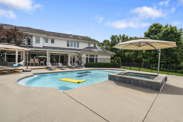 318 S Farm Rd Unit 193, Springfield, MO 65809 - view of pool featuring a patio area and a pool with connected hot tub