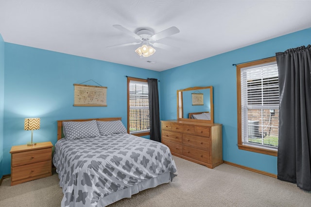 1190 E Headley St, Springfield, MO 65803 - bedroom featuring carpet floors and a ceiling fan