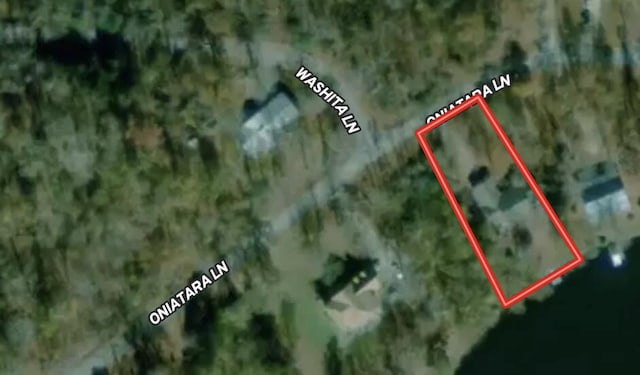 24 Oniatara Ln, Cherokee Village, AR 72529 - map / location featuring property parcel outlined