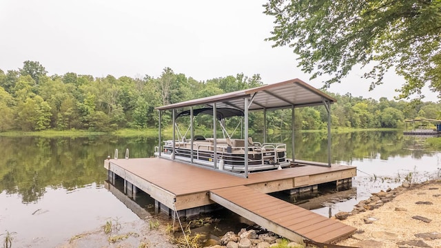 24 Oniatara Ln, Cherokee Village, AR 72529 - dock area featuring a water view and a view of trees