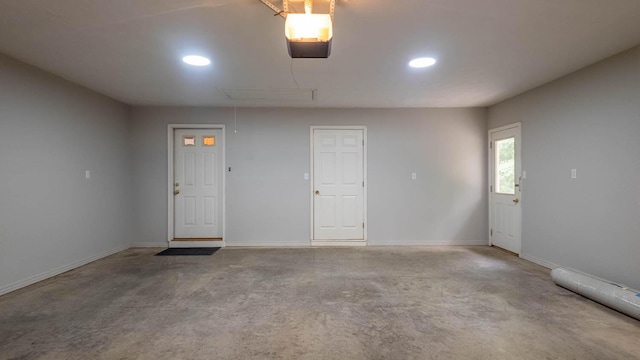 24 Oniatara Ln, Cherokee Village, AR 72529 - garage with a garage door opener and recessed lighting