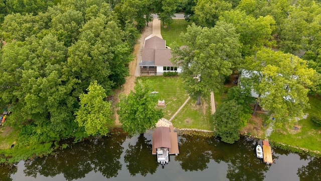 24 Oniatara Ln, Cherokee Village, AR 72529 - aerial view of property's location featuring a nearby body of water