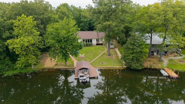 24 Oniatara Ln, Cherokee Village, AR 72529 - aerial view of property and surrounding area featuring a nearby body of water
