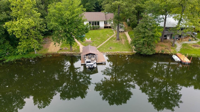 24 Oniatara Ln, Cherokee Village, AR 72529 - aerial view of property and surrounding area with a large body of water