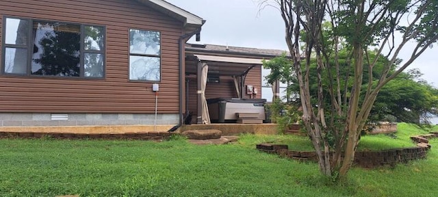 3837 Lazy Acres Rd, Protem, MO 65733 - view of side of home with a yard