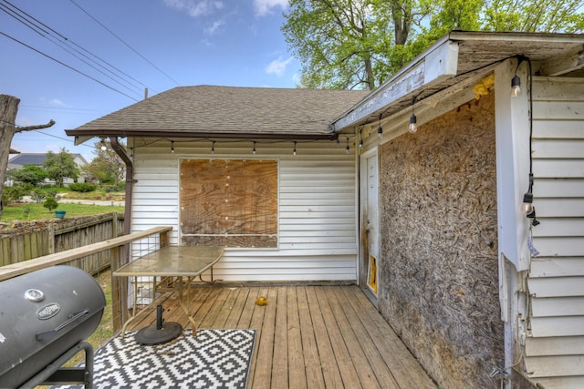 207 W Grand, Neosho, MO 64850 - wooden deck featuring grilling area