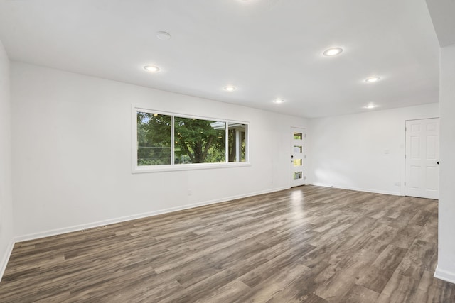 5295 E Farm Road 138, Springfield, MO 65809 - empty room with wood finished floors and recessed lighting