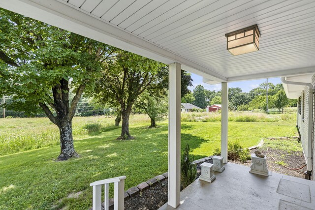 5295 E Farm Road 138, Springfield, MO 65809 - view of grassy yard with a patio