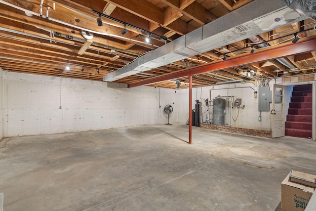 5295 E Farm Road 138, Springfield, MO 65809 - unfinished below grade area featuring electric panel and stairway