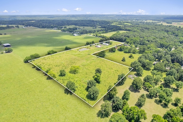 5295 E Farm Road 138, Springfield, MO 65809 - overview of rural landscape featuring property boundaries highlighted