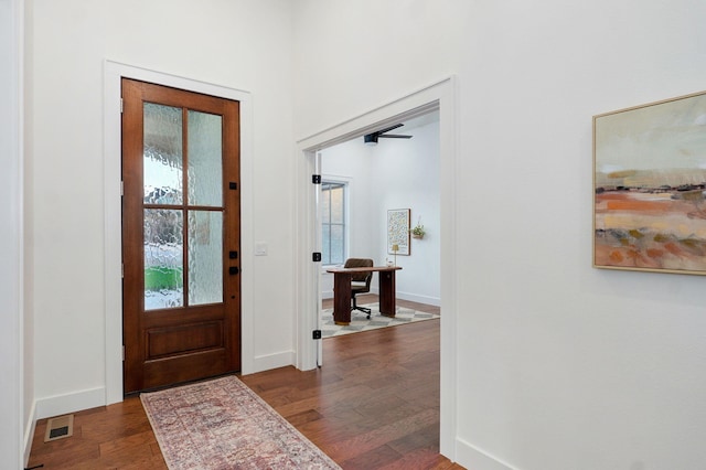 5030 E Swale Ct, Springfield, MO 65802 - entryway with dark wood finished floors and baseboards