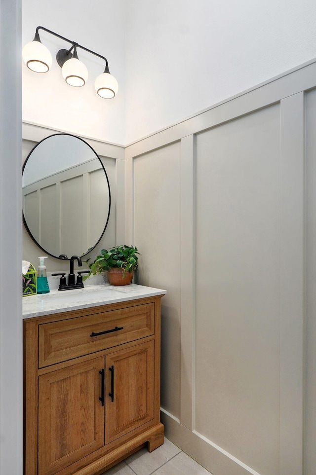 5030 E Swale Ct, Springfield, MO 65802 - bathroom featuring vanity and tile patterned floors