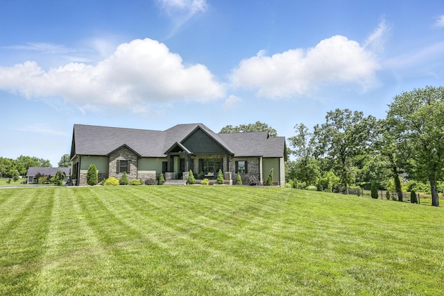 13030 County Lane 228, Oronogo, MO 64855 - craftsman house with stone siding and a front yard