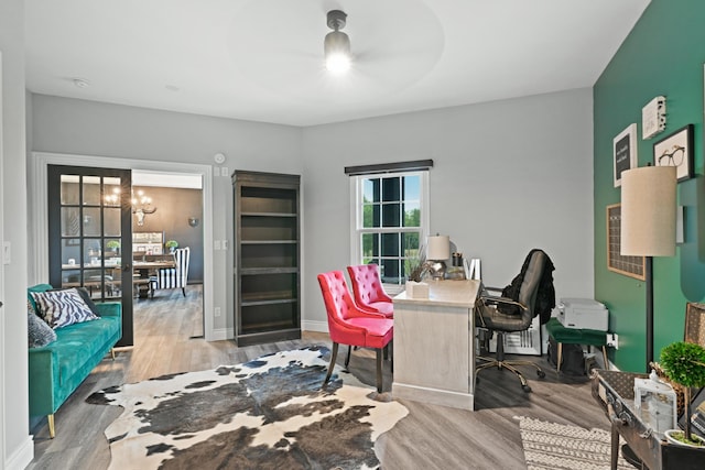 13030 County Lane 228, Oronogo, MO 64855 - home office with wood finished floors and baseboards