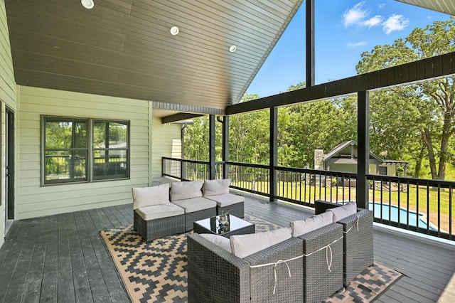 13030 County Lane 228, Oronogo, MO 64855 - wooden terrace with outdoor lounge area