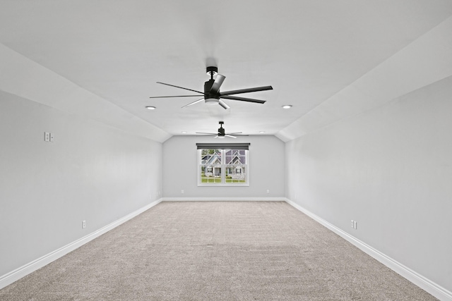 13030 County Lane 228, Oronogo, MO 64855 - unfurnished room with lofted ceiling, carpet flooring, and a ceiling fan