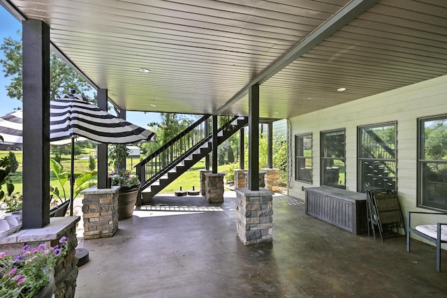 13030 County Lane 228, Oronogo, MO 64855 - view of patio featuring stairs