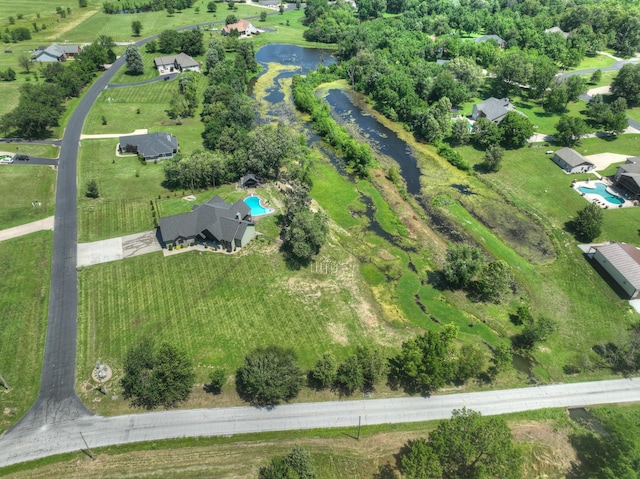 13030 County Lane 228, Oronogo, MO 64855 - aerial view of property's location featuring a nearby body of water and a pool