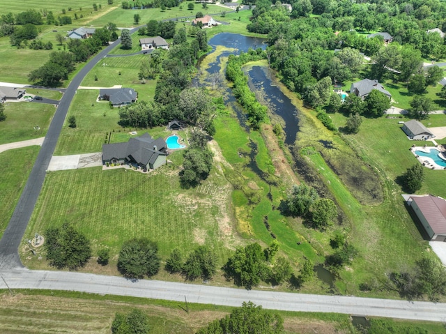 13030 County Lane 228, Oronogo, MO 64855 - aerial overview of property's location featuring a nearby body of water and a pool