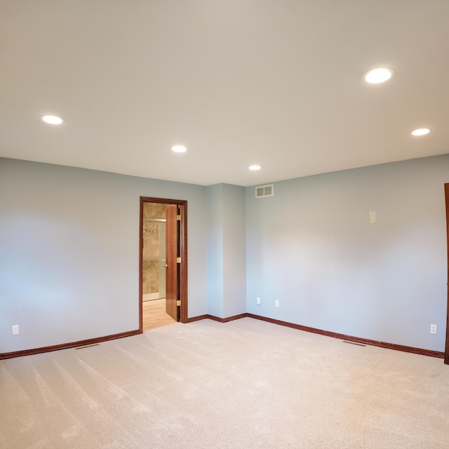 3352 W State Highway 76, Cape Fair, MO 65624 - spare room with recessed lighting and light colored carpet