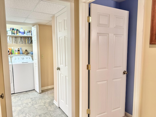26569 County Road 225, Flemington, MO 65650 - laundry room featuring separate washer and dryer and baseboards